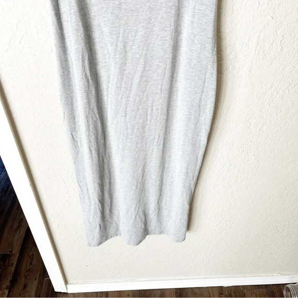 Athleta Dress Women's Small Santorini Gray Midi Modal Stretch Minimalist Travel - Picture 4 of 9